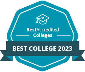 2023 Best Accredited Colleges badge